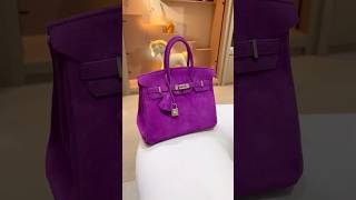 H Birkin 25 Violet Doblis birkin birkinbag luxurybag fashion style handbags purse shorts [upl. by Aisyram559]