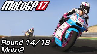 2017 Gran Premio Movistar de Aragón  Moto2 Round 1418  MotoGP 17 PC [upl. by Kaya]