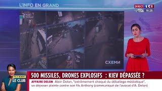 500 missiles drones explosifs  Kiev dépassée [upl. by Odiug]