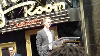 Neil Patrick Harris speech at his walk of fame star ceremonymp4 [upl. by Allecram]