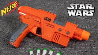 REVIEW Nerf Star Wars Poe Dameron Blaster  Unboxing Review amp Firing Demo [upl. by Adihaj287]