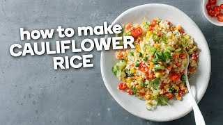 How to make cauliflower rice [upl. by Inor]