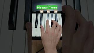 Learn how to play Minecraft theme on piano easy tutorial [upl. by Anzovin]