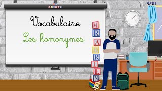 7 Les homonymes CE2 3APG [upl. by Analim959]