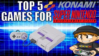 Top 5 KONAMI Games for the SNES [upl. by Atteynek]