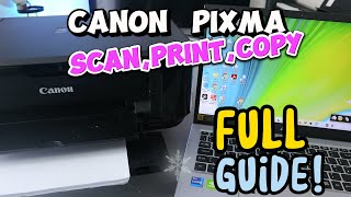 How To Print Scan Copy With CANON PIXMA MG3650 MG3620 AllInOne Printer Review [upl. by Rapp]