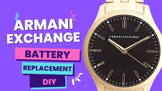 Armani Exchange Battery Replacement  Armani Exchange  Battery Replacement  DIY [upl. by Leilamag108]