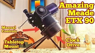 Amazing Meade ETX 90 Tabletop Mount Maksutov Telescope [upl. by Cuthbertson]