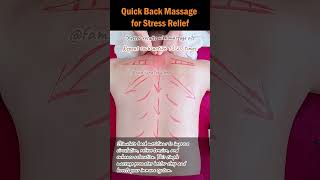 Quick Back Massage for Stress Relief backmassage painrelief stressrelief holistichealth [upl. by Percival]