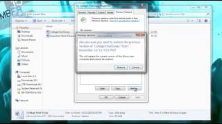 How to Recover a Deleted File or Restore a File that was Overwritten [upl. by Sonny861]