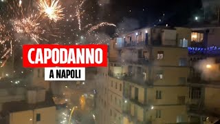 Capodanno a Napoli il silenzio e poi il boato dei festeggiamenti allo scoccare della mezzanotte [upl. by Silletram]