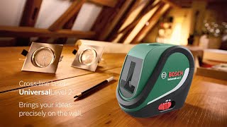 Bosch Cross Line Laser UniversalLevel 2 [upl. by Weinstock]