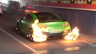 BEST OF Flames amp Bangs 2024  1600HP Huracan 1JZ S14 1100HP Turbo S Supra Novitec SVJ Turbo E36 [upl. by Severn]