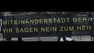 Nein zum Heim Protestcamp Demo Remigration in Gera am 310124 [upl. by Hairahcaz]