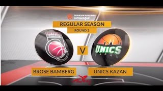 Highlights Brose BambergUnics Kazan [upl. by Yrrehs278]