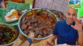 LEGENDARY Beef Rendang  1 Satay Padang  MINANG VILLAGE  Indonesian street food in West Sumatra [upl. by Aicila]