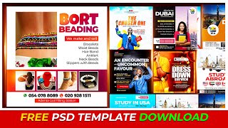 Photoshop Templates Free Download  PART 9 [upl. by Ayotak532]