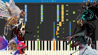 Bravely Second Baal Battle Rough Piano Transcription Synthesia [upl. by Nork]