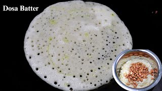 மொறுமொறுனு தோசை வர இதுபோல மாவு அரைங்க  Dosa Batter  Crispy Dosa Recipe [upl. by Prendergast670]