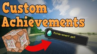 Minecraft Bedrock Edition Custom Achievements Command Block Scoreboard Tutorial Creation [upl. by Eellac]