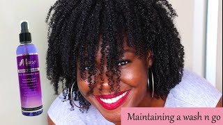 How to maintain a wash and go daily morning and night [upl. by Edmead612]