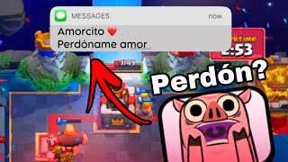 MI NOVIA ME MANDA MENSAJE A MEDIA PARTIDA DE CLASH ROYALE clashroayle [upl. by Debi]