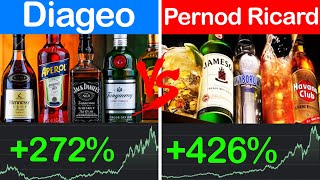 Diageo vs Pernod Ricard  Earnings Profits Dividends  Company Comparison [upl. by Shoifet]