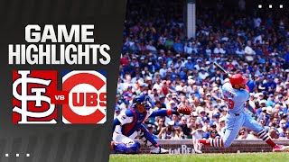 Cardinals vs Cubs Game Highlights 8324  MLB Highlights [upl. by Tychonn]