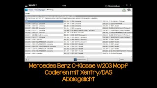 Mercedes CKlasse W203 Mopf Abbiegelicht freischalten [upl. by Ross]