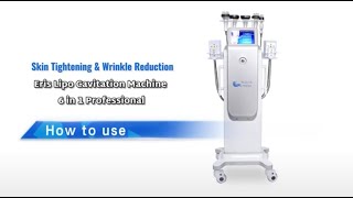 Facial Treatment with Eris Lipo Cavitation Machine 6 in 1  How to Use Demo [upl. by Freberg]