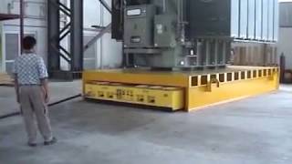 Moving heavy transformers on Air Casters [upl. by Jezabel528]