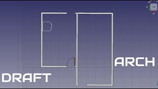 Freecad draw in ARCHDRAFT features [upl. by Lois820]