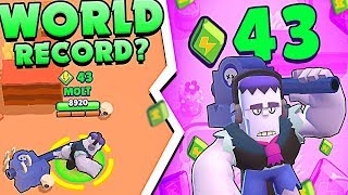 WORLD RECORD in BRAWL STARS Frank has 43 Power Cubes [upl. by Jessee]