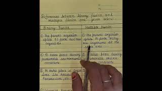 Difference between binary fission amp multiple fission Class10th biology reproduction subscribe [upl. by Sawyor399]