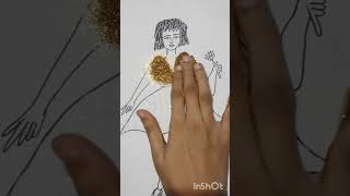 very beautiful girl draw  short video  reel [upl. by Adnolrehs5]