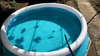 Intex Easy Set Pool Unboxing Installation and Cleaning [upl. by Martelli]