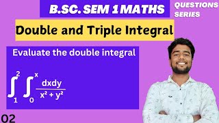 Evaluate the double integral dxdyx2  y2  Double and triple integral [upl. by Alit]