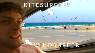 Windsurfer Being Forced To Kitesurf For The Almost First Time [upl. by Hay]