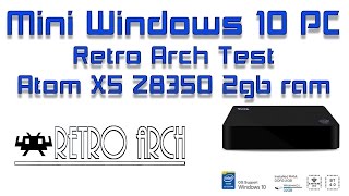 Mini WIndows 10 PC Box Retro Arch  Lakka Test Atom X5 Z8350 2gb ram [upl. by Cissie535]