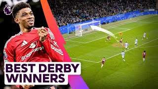 Best Winning Goals in Premier League Derbies [upl. by Bose88]