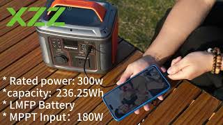 300W23625Wh portable power station portablesolar powerstation powerbank solarpanel [upl. by Vezza]