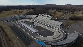 Nascars Martinsville Speedway Martinsville VA  Aerial clips [upl. by Eniortna]