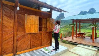 Finished with sturdy wooden windows  Renovating a wooden house to prepare for the cold winter [upl. by Nelyahs]