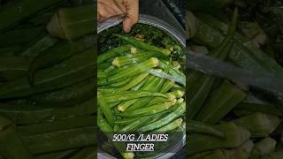 Ladies Finger Fry🔥 home recipes with street style [upl. by Atiuqahc494]