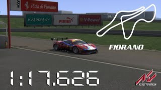 Assetto Corsa  2017 AF Corse Ferrari 488 GTE  Pista di Fiorano  117626 [upl. by Ahsehyt]