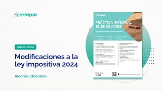 Modificaciones a la ley impositiva 2024 [upl. by Attenej]