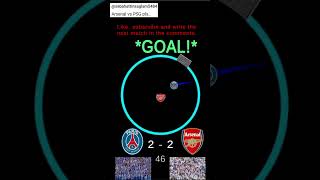 PSG vs Arsenal What will be the match result today Write in the comments football gaming goals [upl. by Uot84]