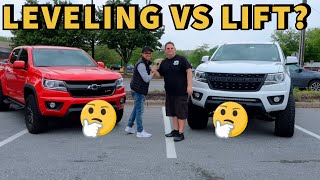 CHEVY COLORADO  LIFT KIT VS LEVELING KIT [upl. by Tessa]