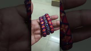 Cotton thread bangles [upl. by Ashby896]