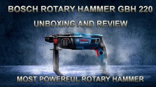 Bosch GBH 220 Corded Electric Rotary Hammer Comprehensive Review amp Demonstration Concrete Metal Wood [upl. by Jerrold]